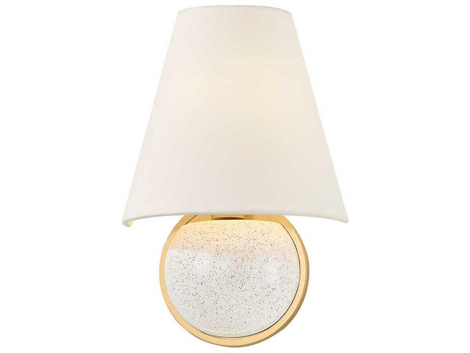 Marlena 1-Light Aged Brass Wall Sconce