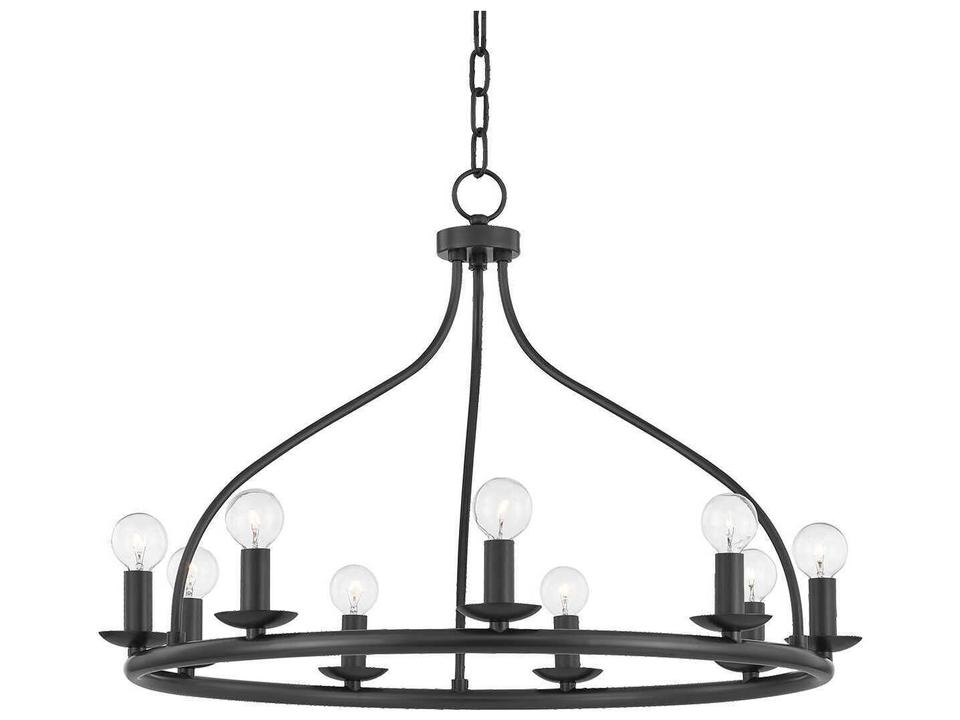 Kendra 9-Light Old Bronze Candelabra Chandelier