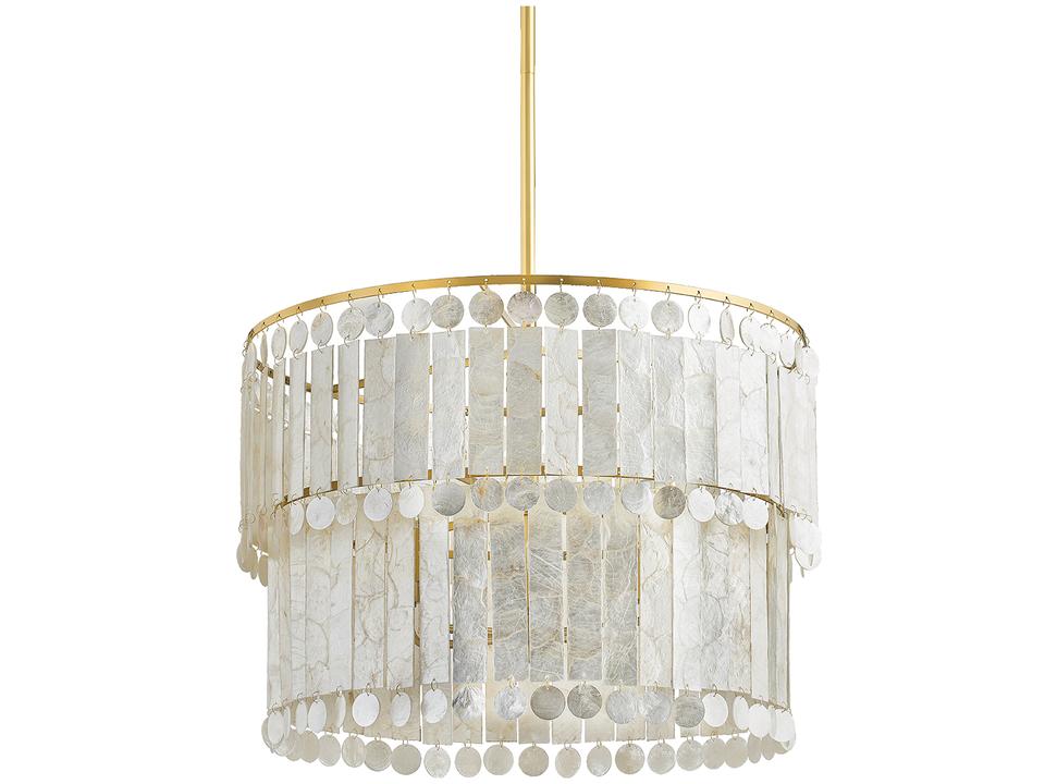 Melisa 6-Light Aged Brass Candelabra Tiered Chandelier
