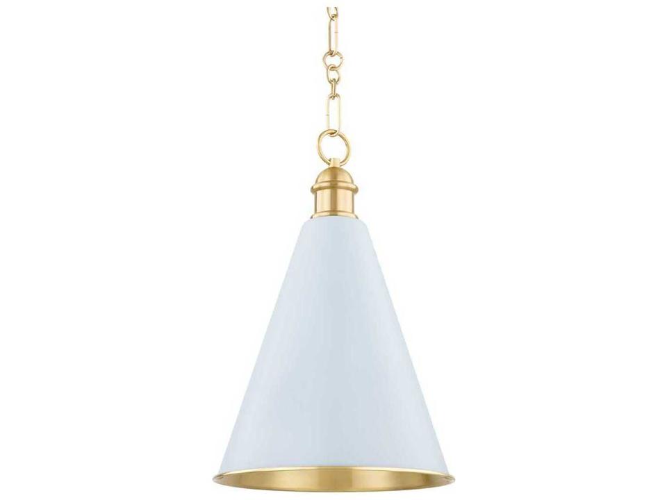 Fenimore 1-Light Aged Brass Mini Pendant