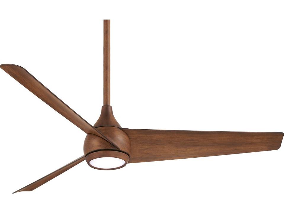 Twist 52-Inch 3-Blade Indoor Smart LED Ceiling Fan in Distressed Koa