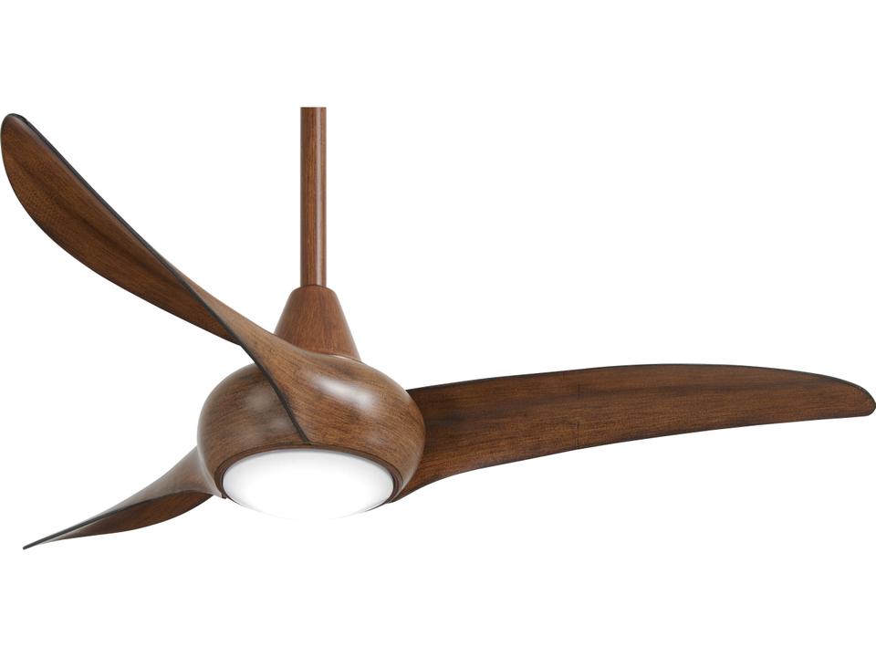 Light Wave 44-Inch 3-Blade Indoor Ceiling Fan with LED Light in Distressed Koa