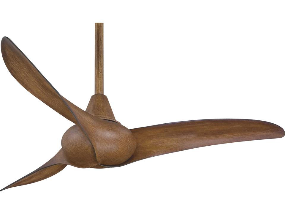 Wave 44-Inch 3-Blade Indoor Ceiling Fan in Distressed Koa