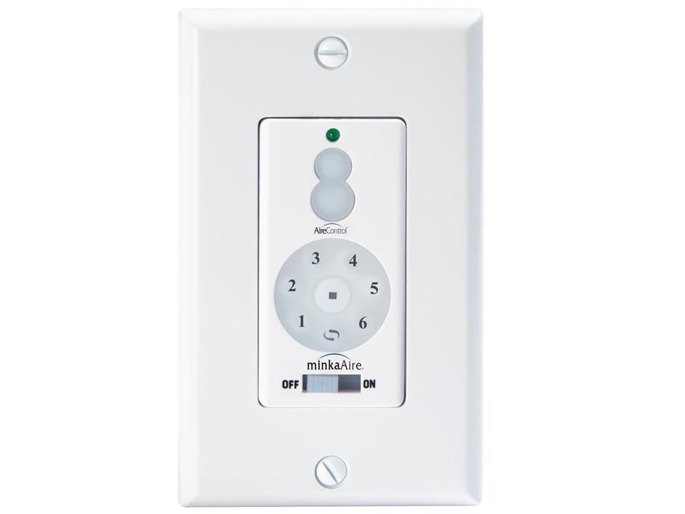 WC1000 Wall Mount 6-Speed DC Fan Control with Light Dimmer