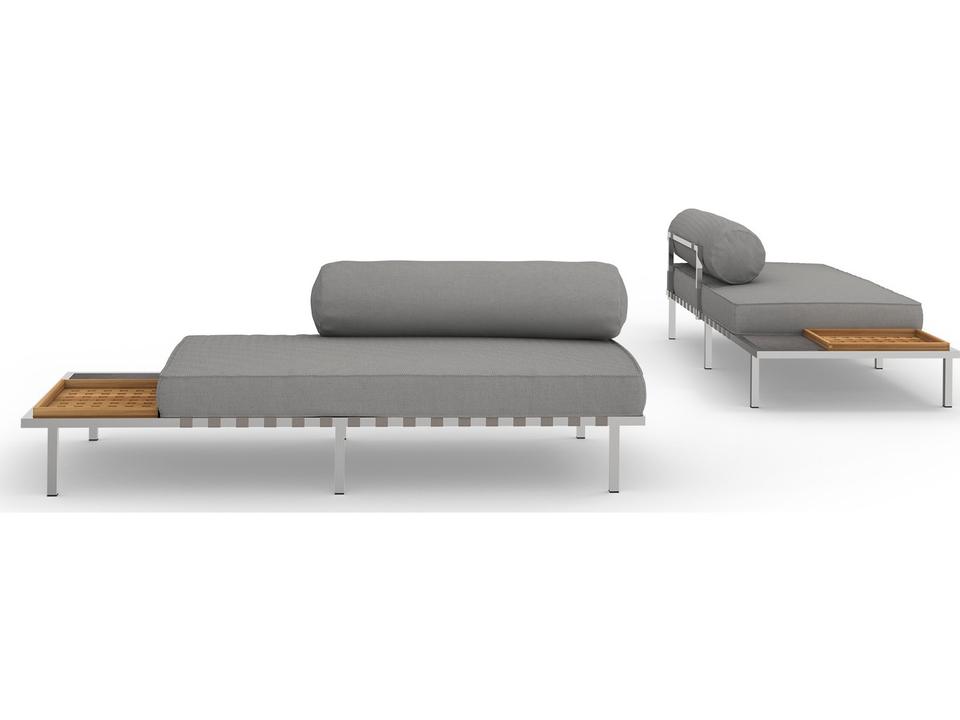 Albatross 316 Stainless Steel Sectional Right Hand Loveseat