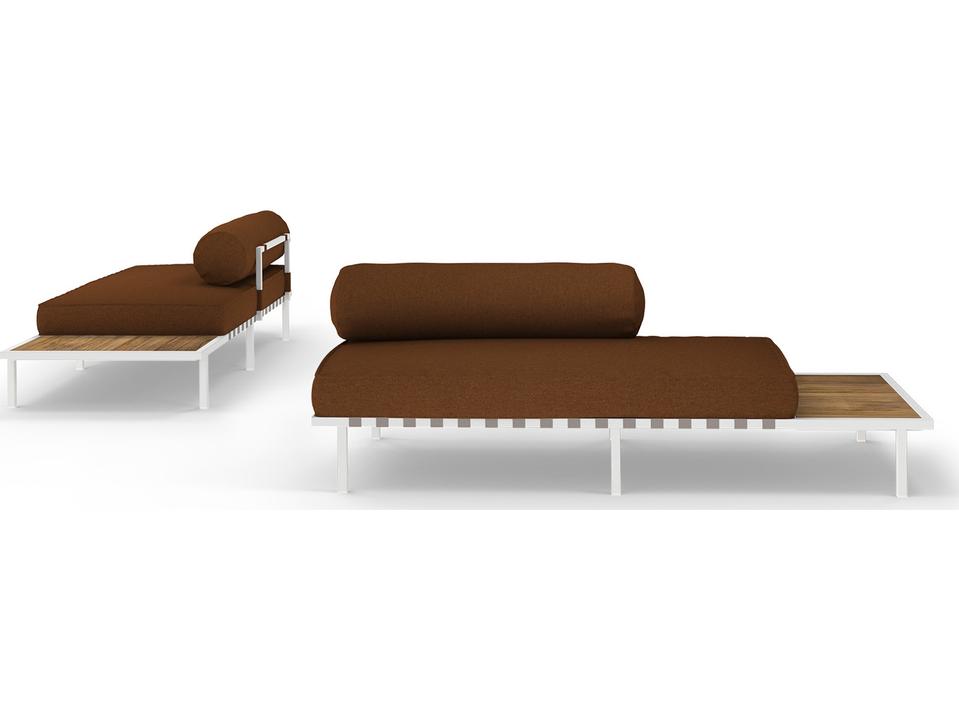 Albatross 316 Stainless Steel Sectional Left Hand Loveseat