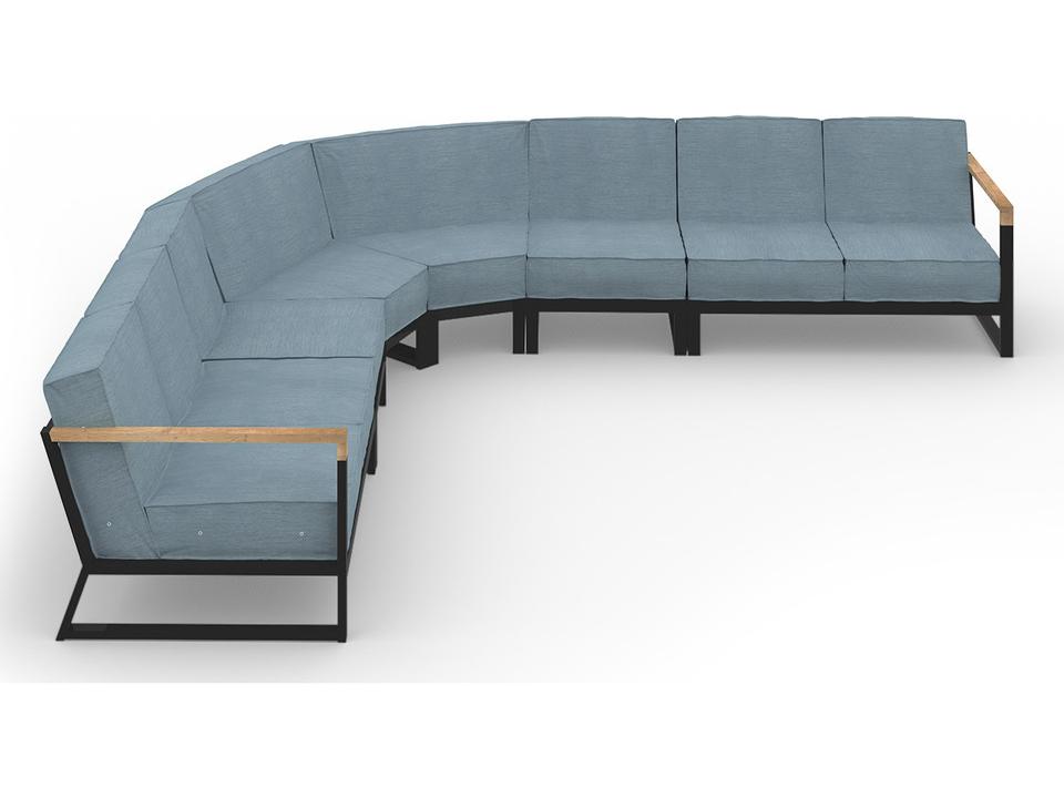 MamaGreen Bondi Beau Aluminum Sectional Outdoor Lounge Set