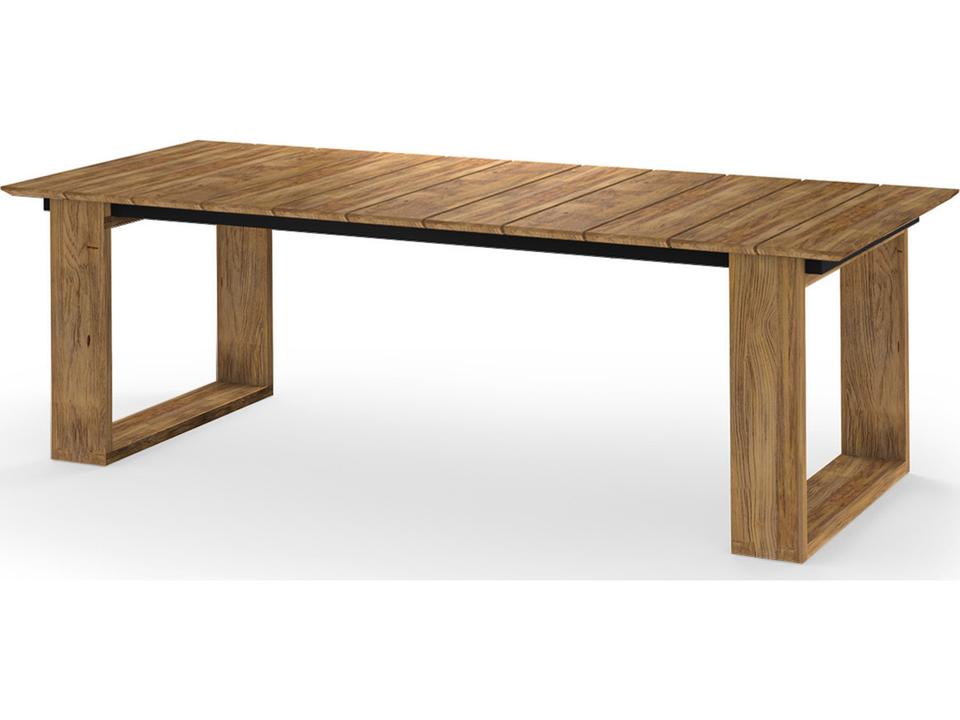 Big Daddy 94.5 Inch Rectangular Dining Table with Recycled Teak Frame