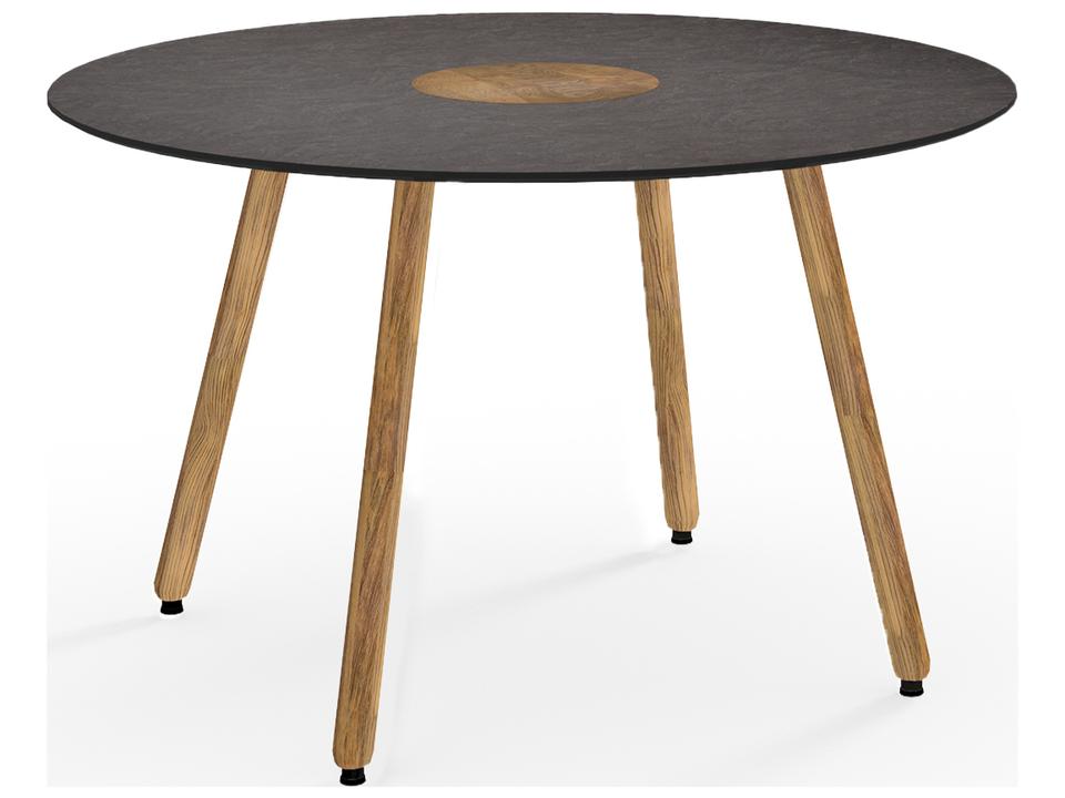 Bono 39-Inch Round Teak Dining Table