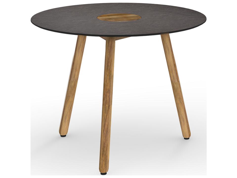 Bono 40 Inch Round Teak Dining Table