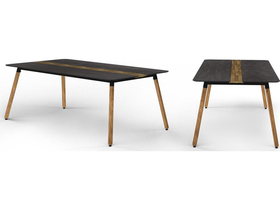 Daisy 86.5-Inch Rectangular Outdoor Dining Table with HPL Top