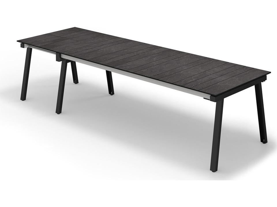 Maxximus Steel Extendable Rectangular Dining Table with HPL Top