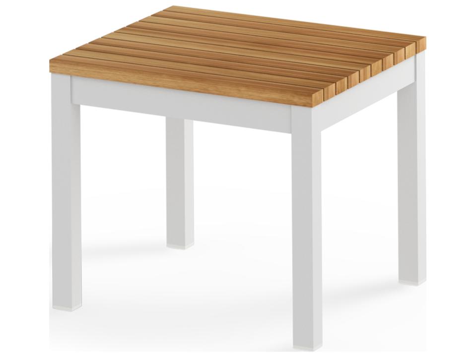MamaGreen Ekka Aluminum Square Small Patio End Table