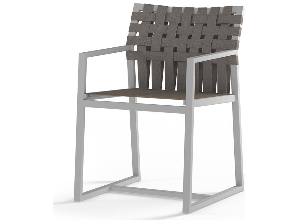 MamaGreen Ekka Aluminum Sling Carver Outdoor Patio Dining Arm Chair