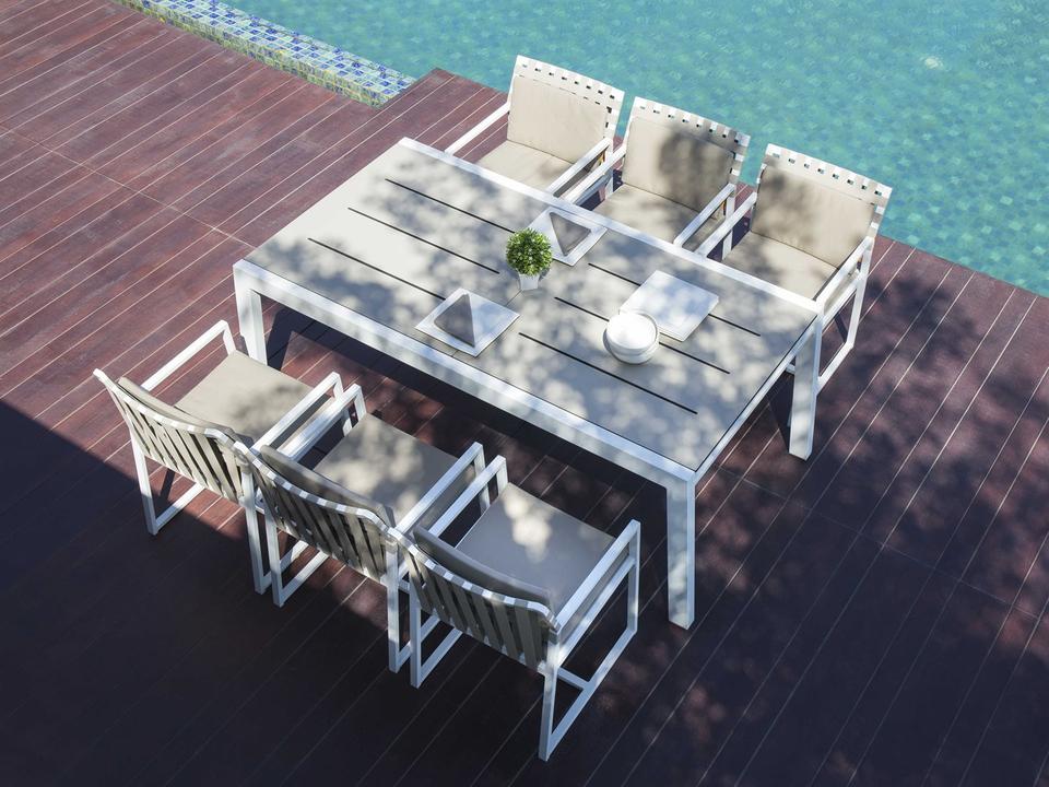 Baia Aluminum Outdoor Patio Dining Set