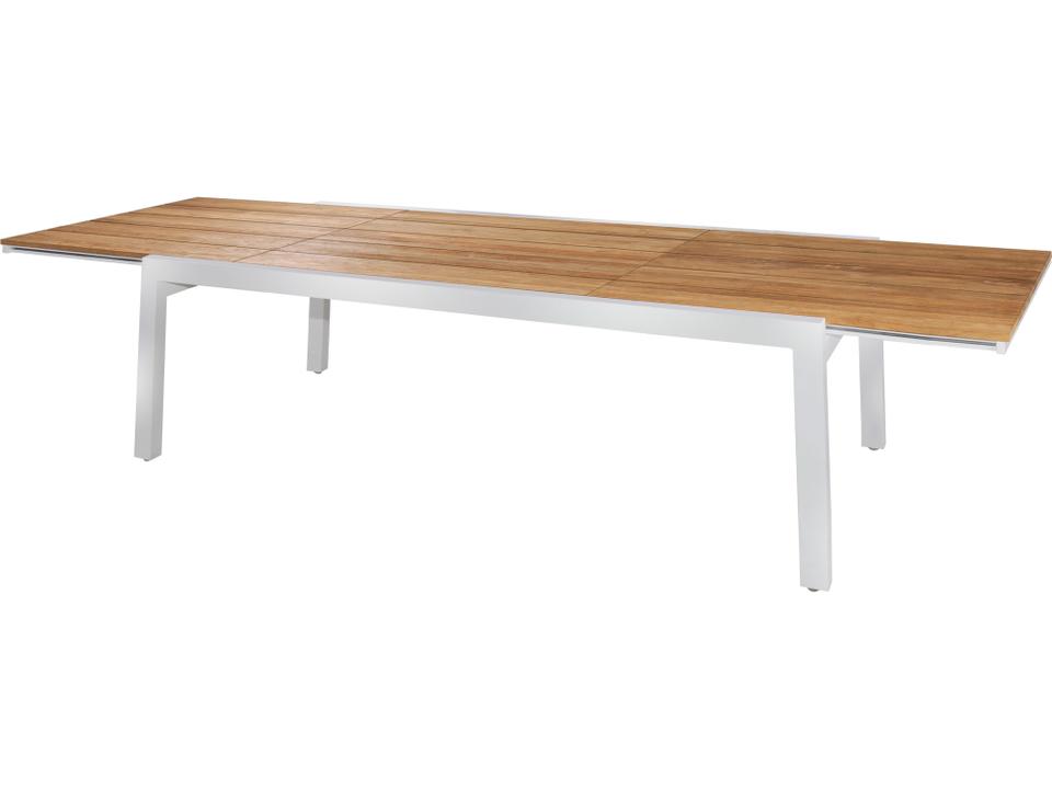 Baia Rectangular Extension Dining Table with Recycled Teak Top