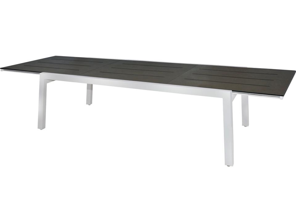 Baia Stainless Steel Extendable Rectangular Dining Table