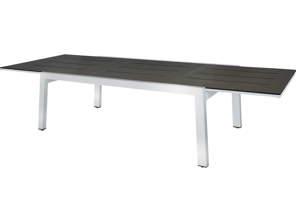 Baia 67-110 Inch Stainless Steel Rectangular Extension Dining Table