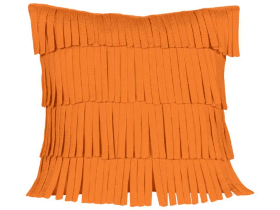 Fringe 21.5 Inch Square Outdoor Throw Pillow