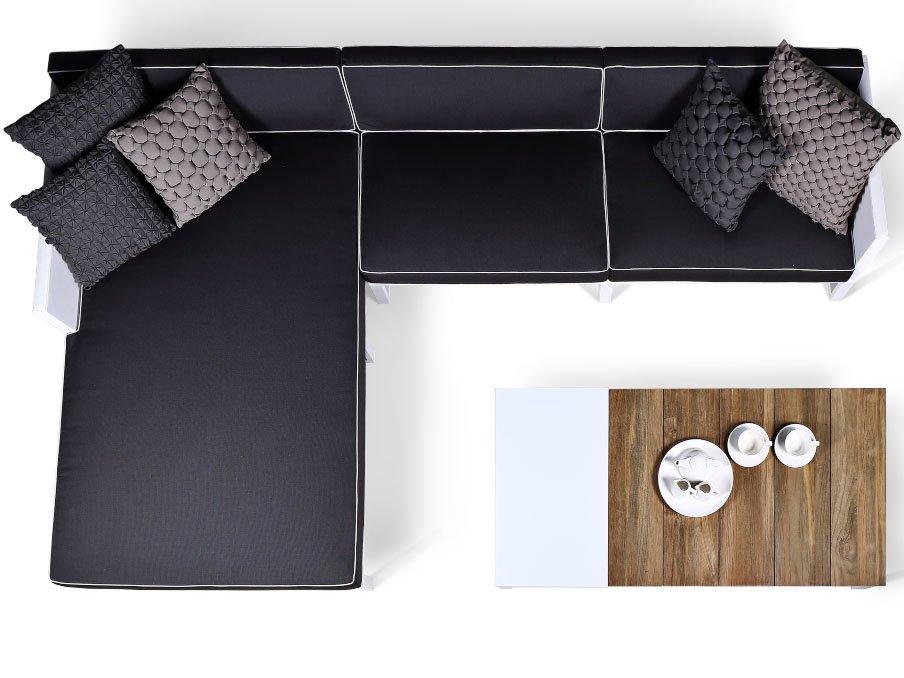 MamaGreen Mono Aluminum Cushion Sectional Outdoor Patio Lounge Set
