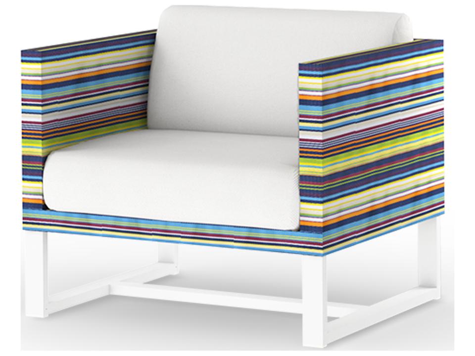 Stripe Aluminum Cushion Lounge Chair