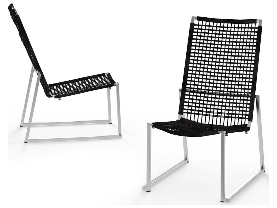 MamaGreen Olaf Stainless Steel Wicker Armless Easy Outdoor Patio Lounge Chair