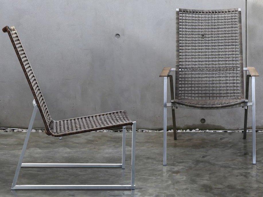 MamaGreen Olaf Stainless Steel Wicker Patio Lounge Chair Set