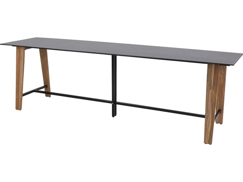 Sato Rectangular Outdoor Counter Table in Teak and HPL