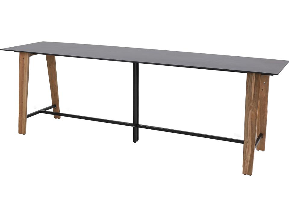 Sato Teak Rectangular HPL Top Outdoor Bar Table