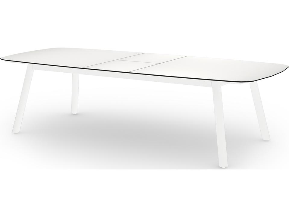 MamaGreen Zupy Aluminum Extendable Large Rectangular Outdoor Patio Dining Table with HPL Top