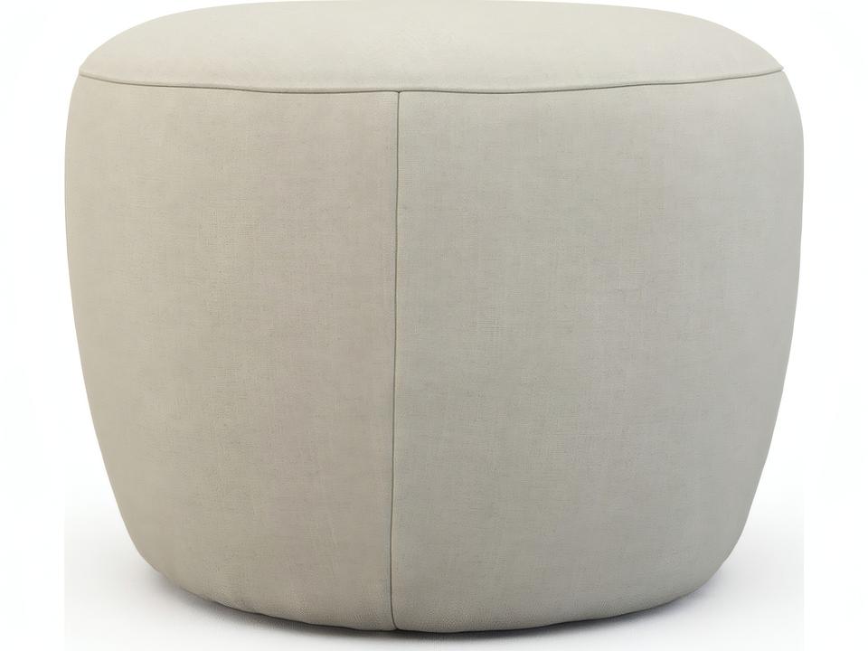 Sloan Square Upholstered Ottoman in Rayburn Oatmeal
