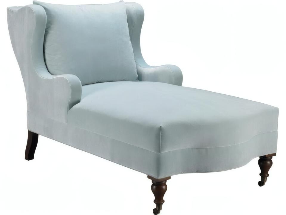 Montclaire Upholstered Chaise with Loose Back Pillow