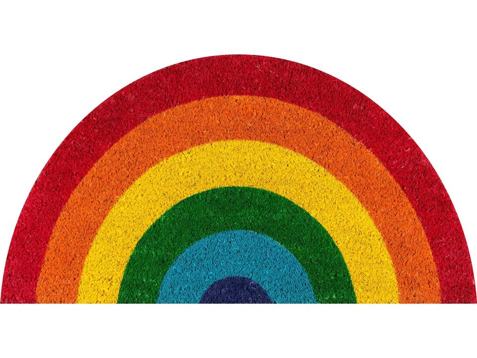Aloha ALO-8 Multi Graphic Coir Area Rug 18 x 30 Inch