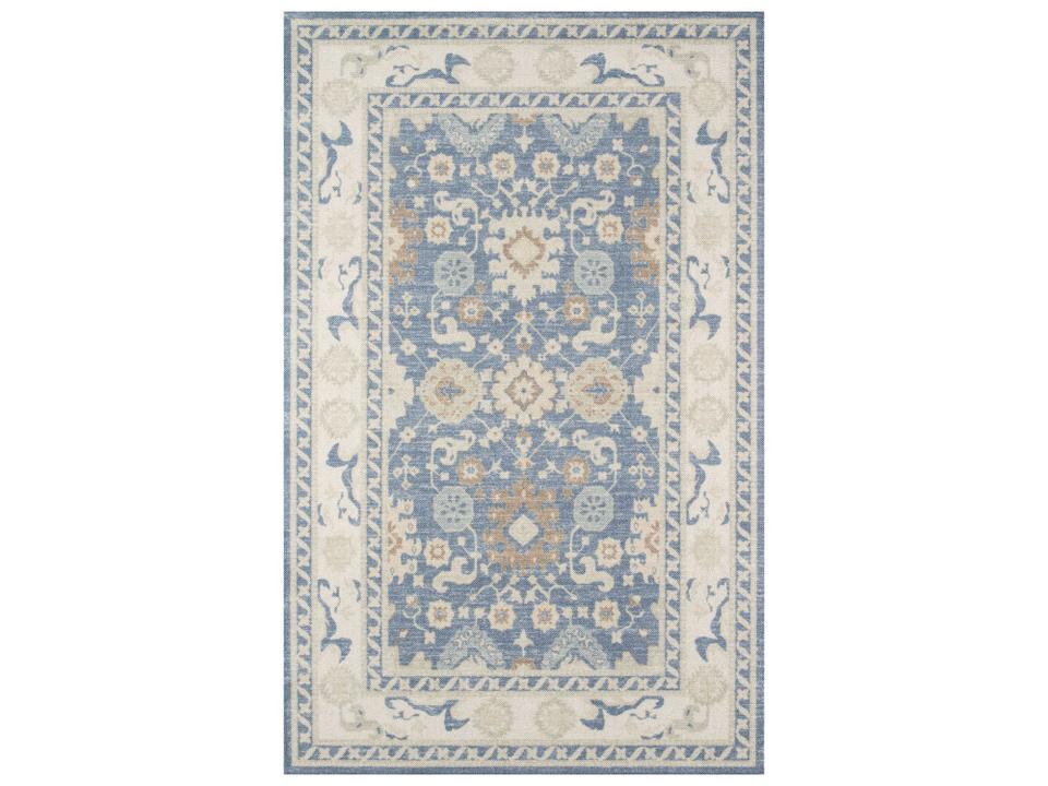 Anatolia ANA-7 Light Blue Wool Blend Traditional Area Rug