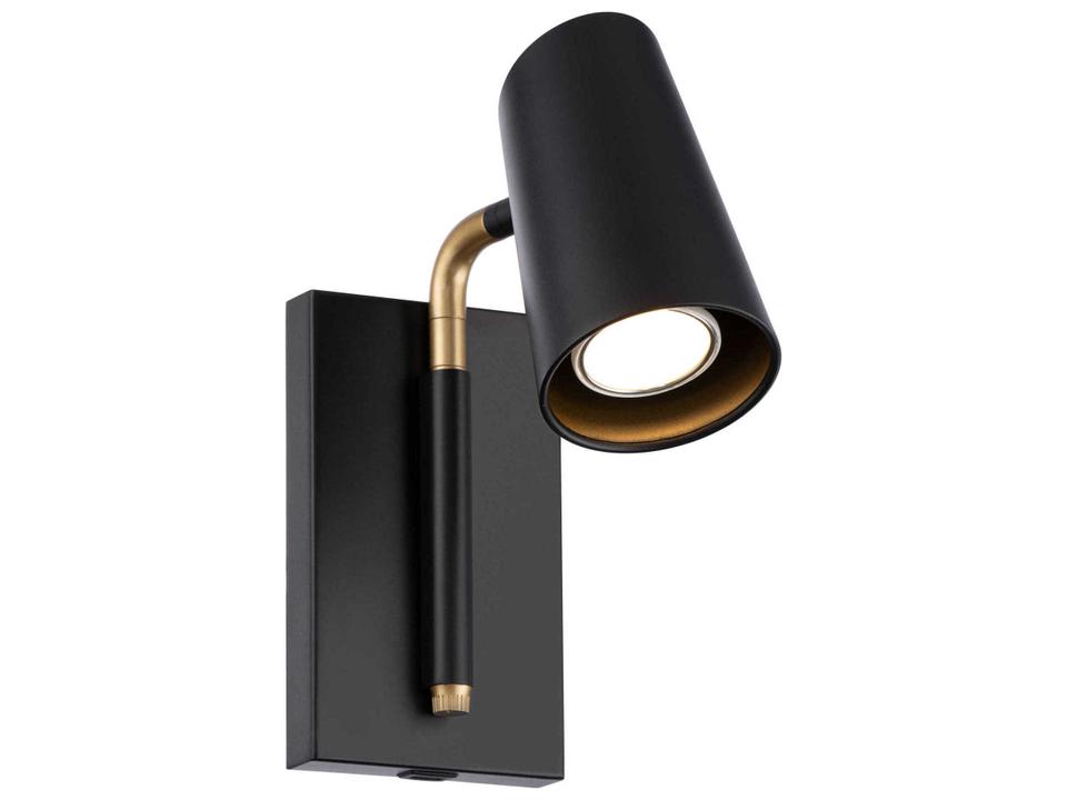 Stylus Adjustable LED Wall Sconce Black Gold