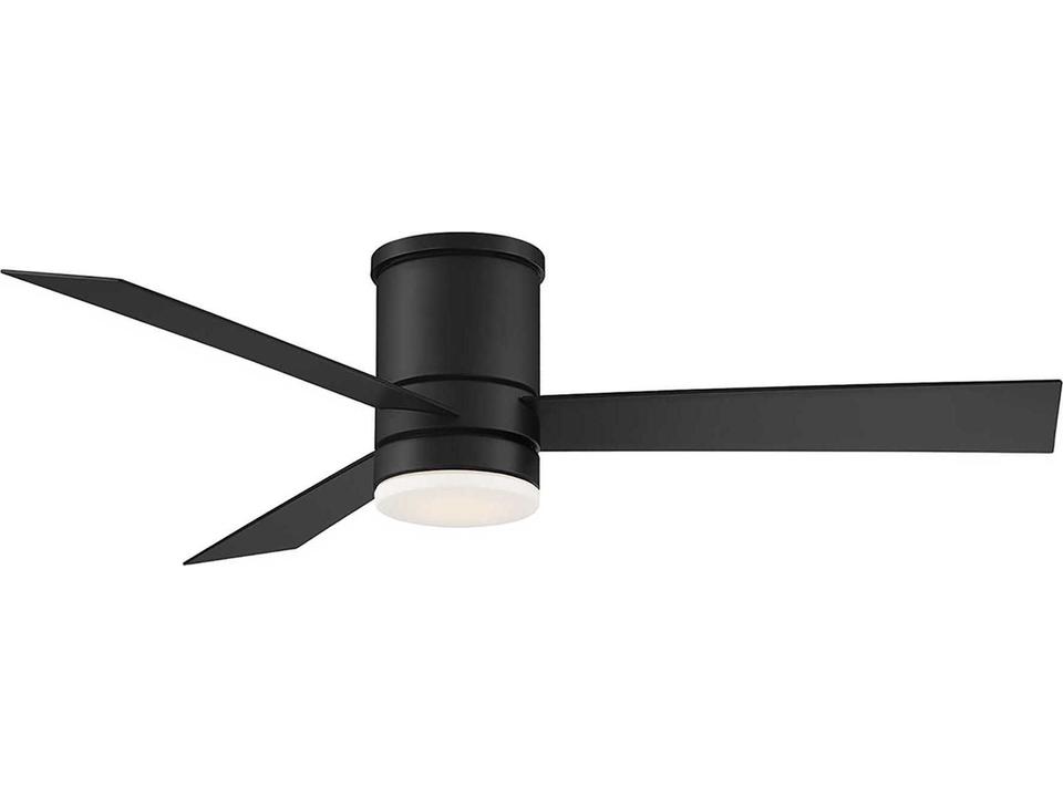 Axis 52 Inch Flush Mount Smart Ceiling Fan Matte Black