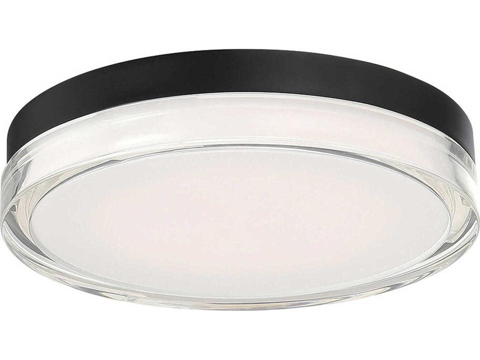 Pi Outdoor LED Flush Mount in Black