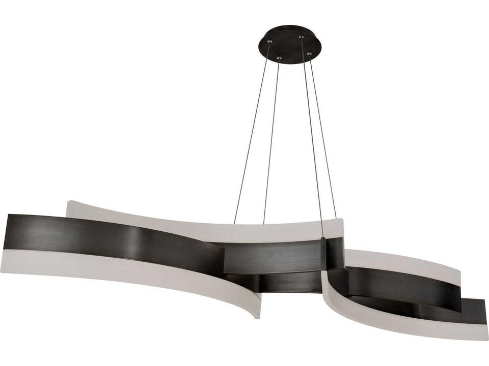 Arcs LED Linear Pendant Dimmable Black Finish