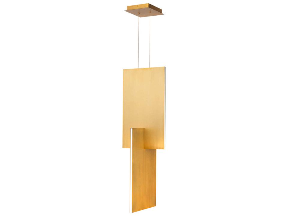 Amari 8-Light Aged Brass LED Geometric Mini Pendant