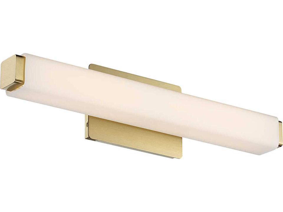 Vogue LED Bath Vanity Light in Brushed Brass
