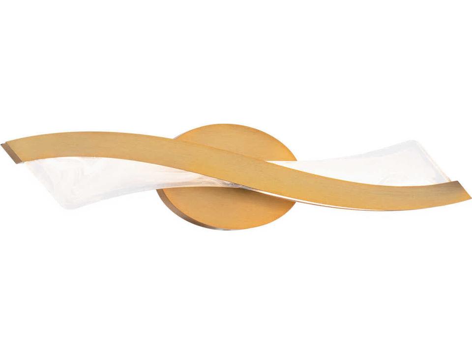 Ascot 2-Light Aged Brass Vanity Light