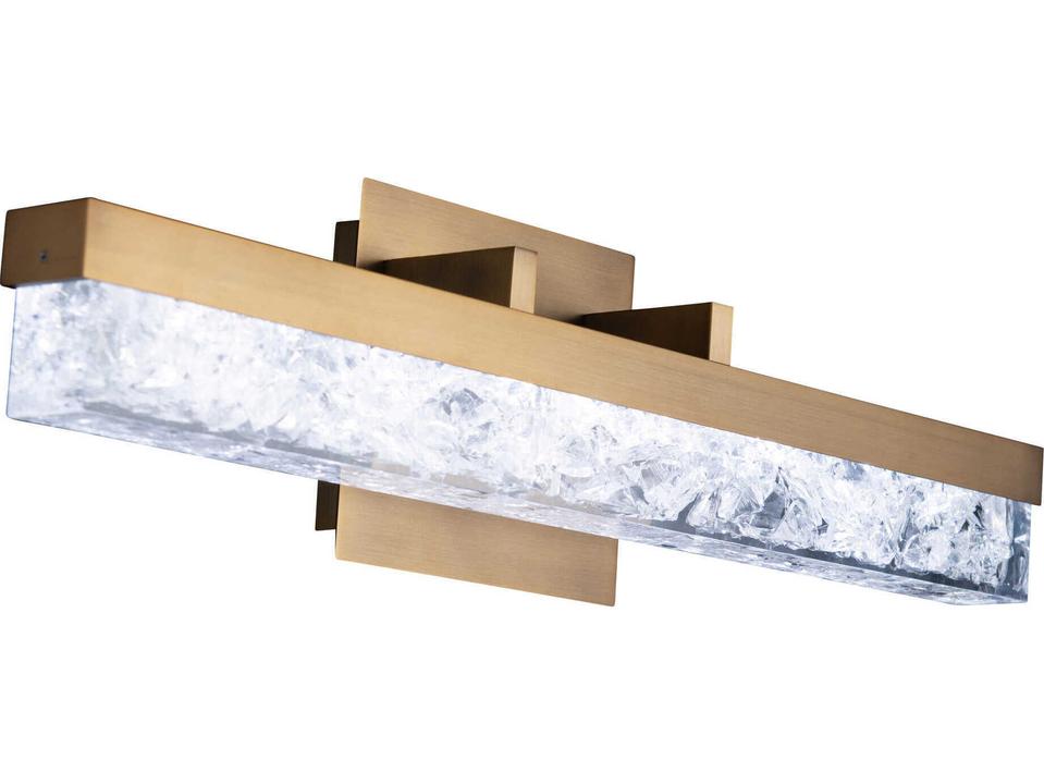 Minx 21 Inch LED Bath Bar Aged Brass