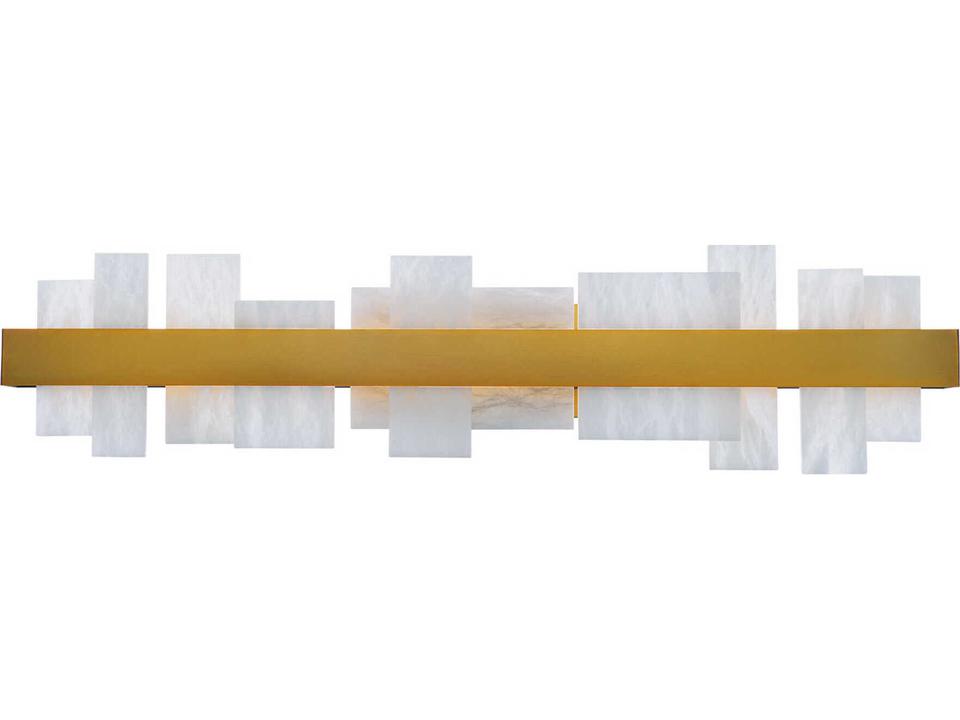 Acropolis 1-Light Aged Brass LED Vanity Light