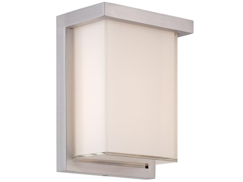 Ledge Outdoor LED Wall Sconce Brushed Aluminum