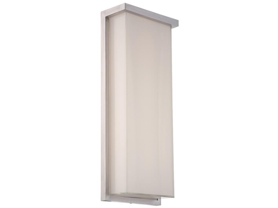 Ledge LED Outdoor Wall Light in Brushed Aluminum