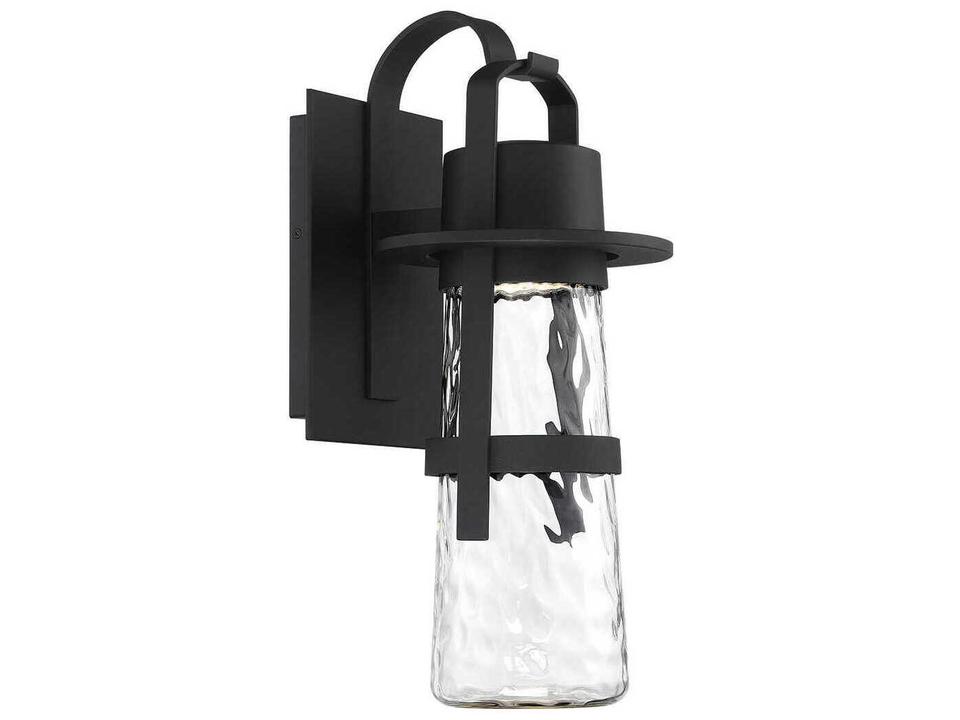 Balthus LED Outdoor Wall Sconce 21 Inch Black