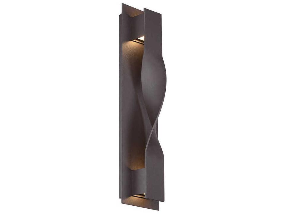 Twist Outdoor Wall Light in Bronze