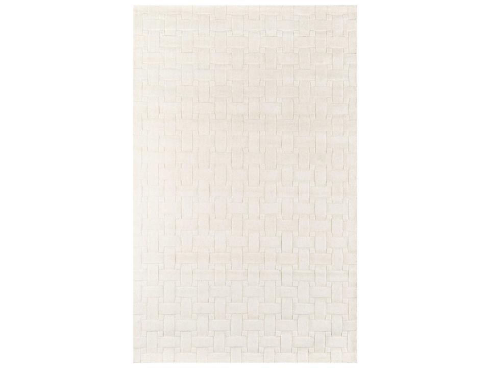 Metro 100 Percent Wool Contemporary Area Rug in Ivory