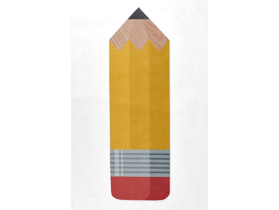 Playground Pencil Multicolor Kids Runner Area Rug