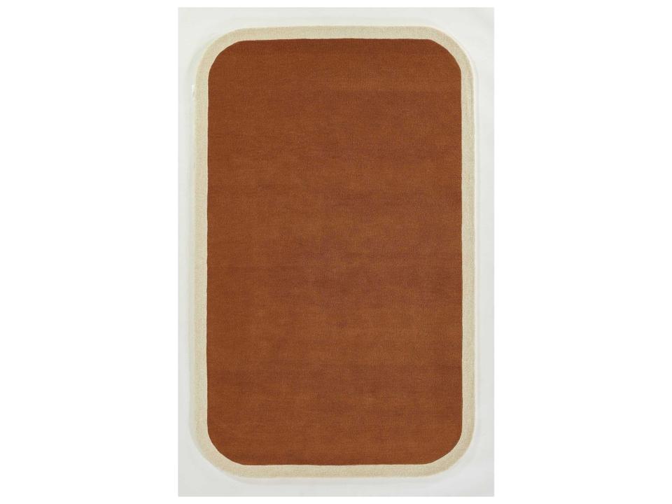 Tallulah Copper Hand Tufted Wool Area Rug with Rounded Corners